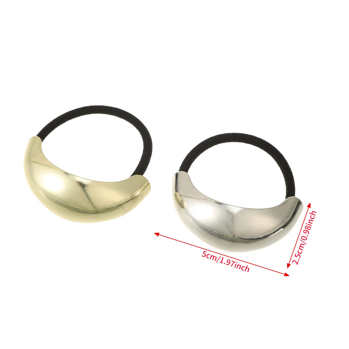 New Metal Irregular Hair Rubber Bands Elastic Hair Scrunchies Hair Rope For Women Girls Elegant Ponytail Hair Accessories Gifts