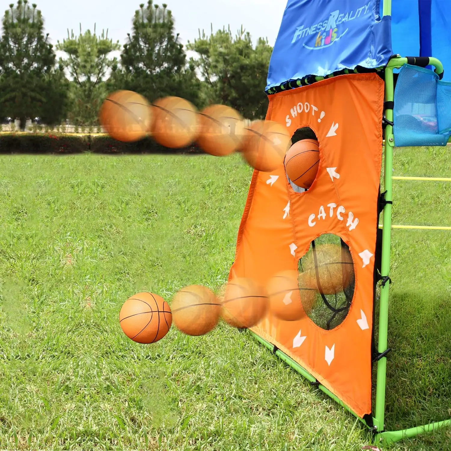 Adventure Climbing Fort with Platform, Playground Slide and Play Tent, Outdoor Jungle Gym for Backyard, Kids Ages 3-10 6