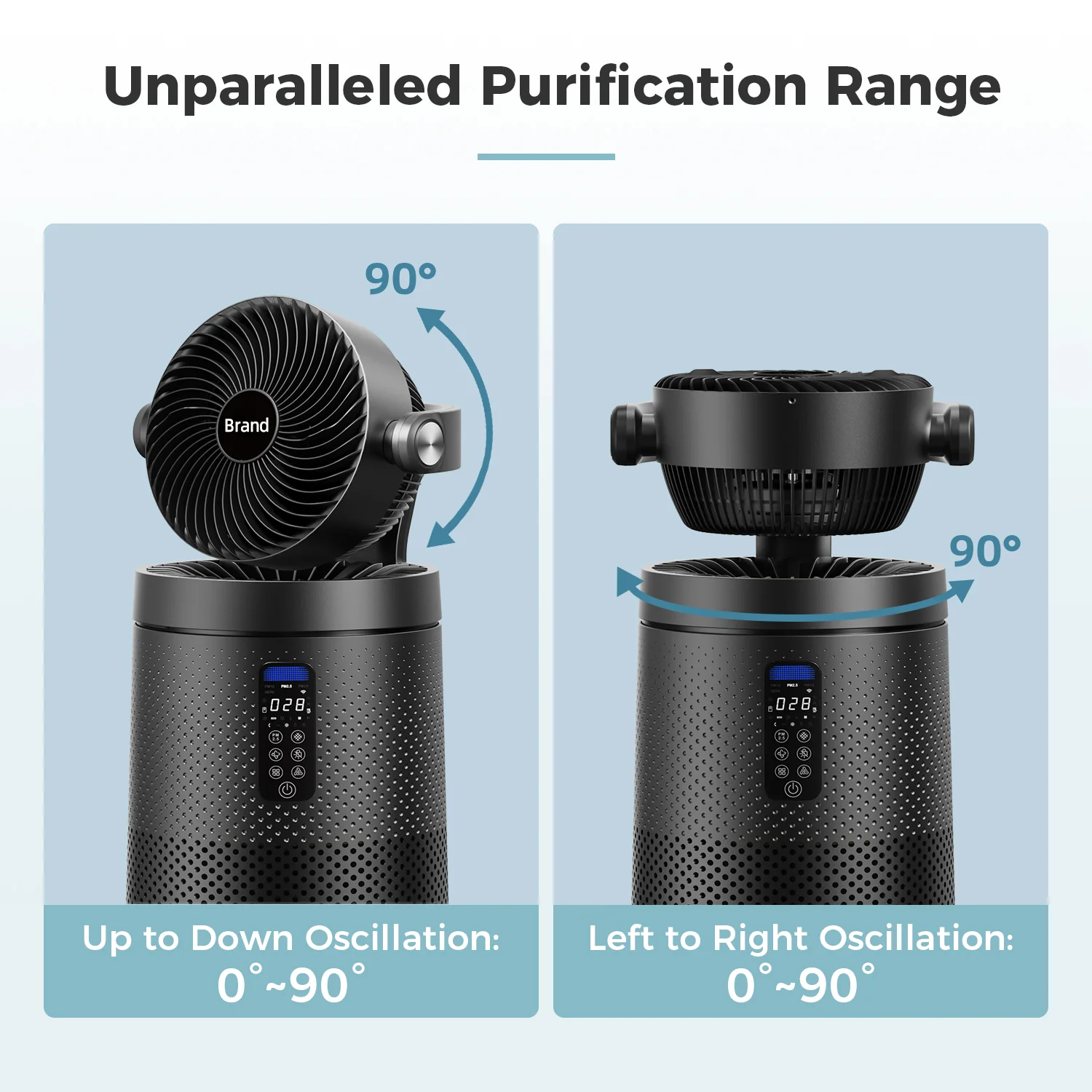 Custom Carbon Air Purifier with WiFi Remote Control Pet-Friendly Air Circulation