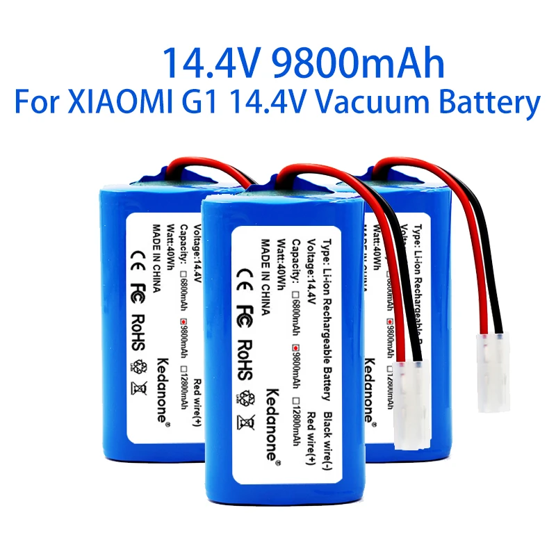 Nuova Batteria Agli Ioni Di Litio 4 S1P 18650 14.4V 9800Mah Per Xiaomi G1 Mi Robot Vacuum-Mop Essential Mjstg1 Robot Aspirapolvere Battery Pack