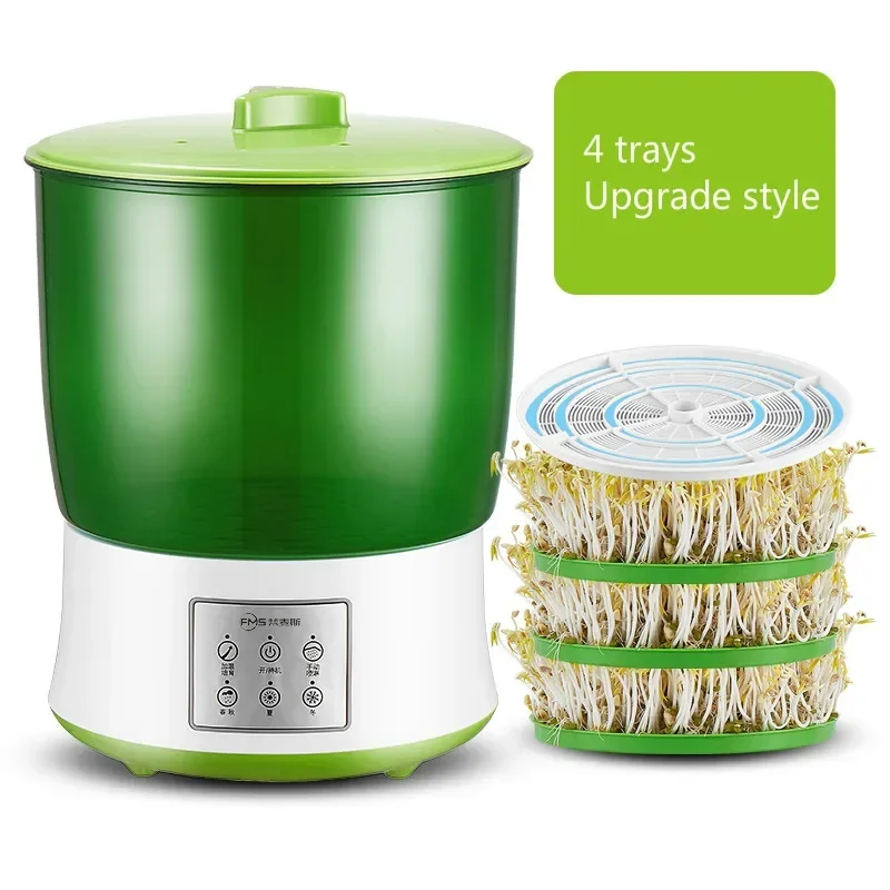 Intelligent Bean Sprouts Machine Grow Automatic Large Capacity Thermostat Green Seeds Growing Automatic Bean Sprout MachineEU US bean sprouts maker