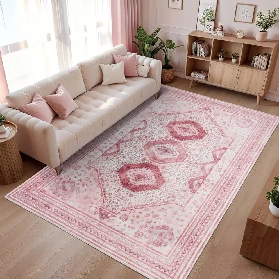 Large Vintage Soft Accent Area Rug for Home Decor