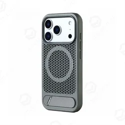Magnetic Shockproof Heat Dissipation Phone Case with Breathable Design - Magsafe Compatible - iPhone 17 Pro Max (Titanium)