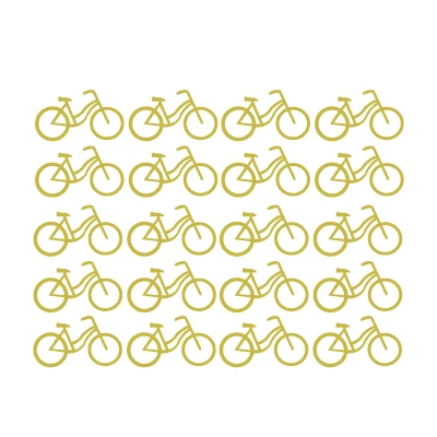 20 Pcs/Set Modern Cycling Geometric Pattern Vinyl Wall Decals Bicycles Decor 