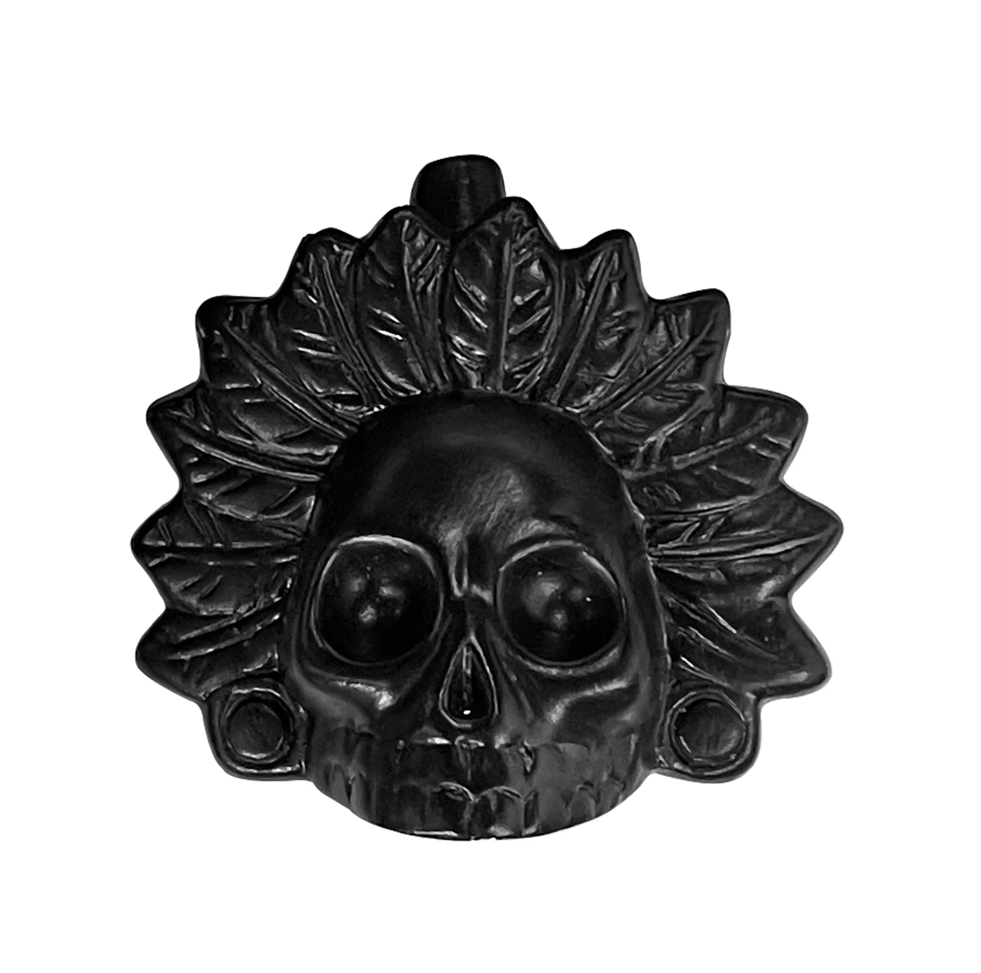 1PCS Aztec Death Whistle Halloween Prop Ceramic Skull Scary Scream