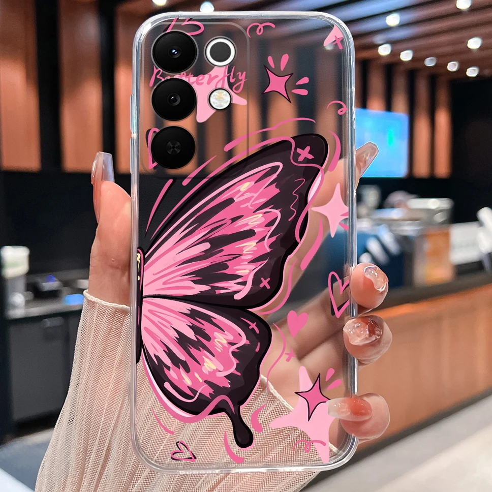 Colorful Patterned Clear Soft Silicone Phone Cover - Lightweight and Stylish Case