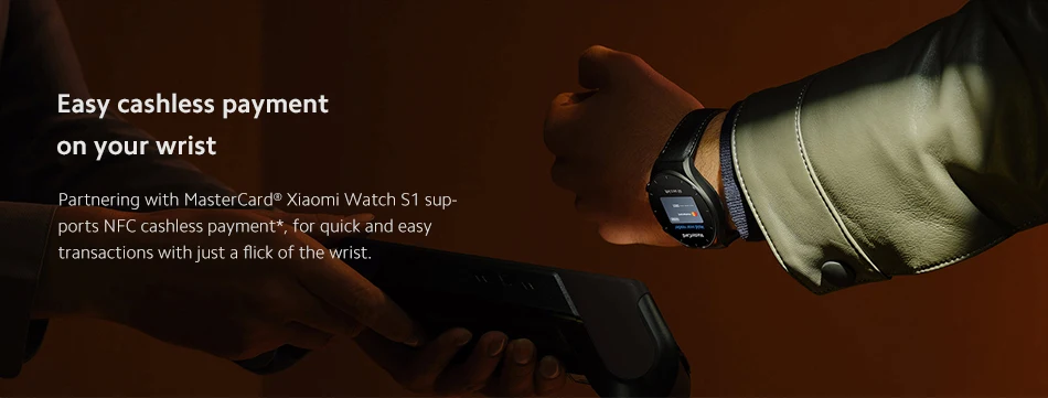 Global Version Xiaomi Mi Watch S1 GPS Smart Watch 1.43" AMOLED Sapphire Display SpO₂ monitoring Wireless Charging Mi Smartwatch