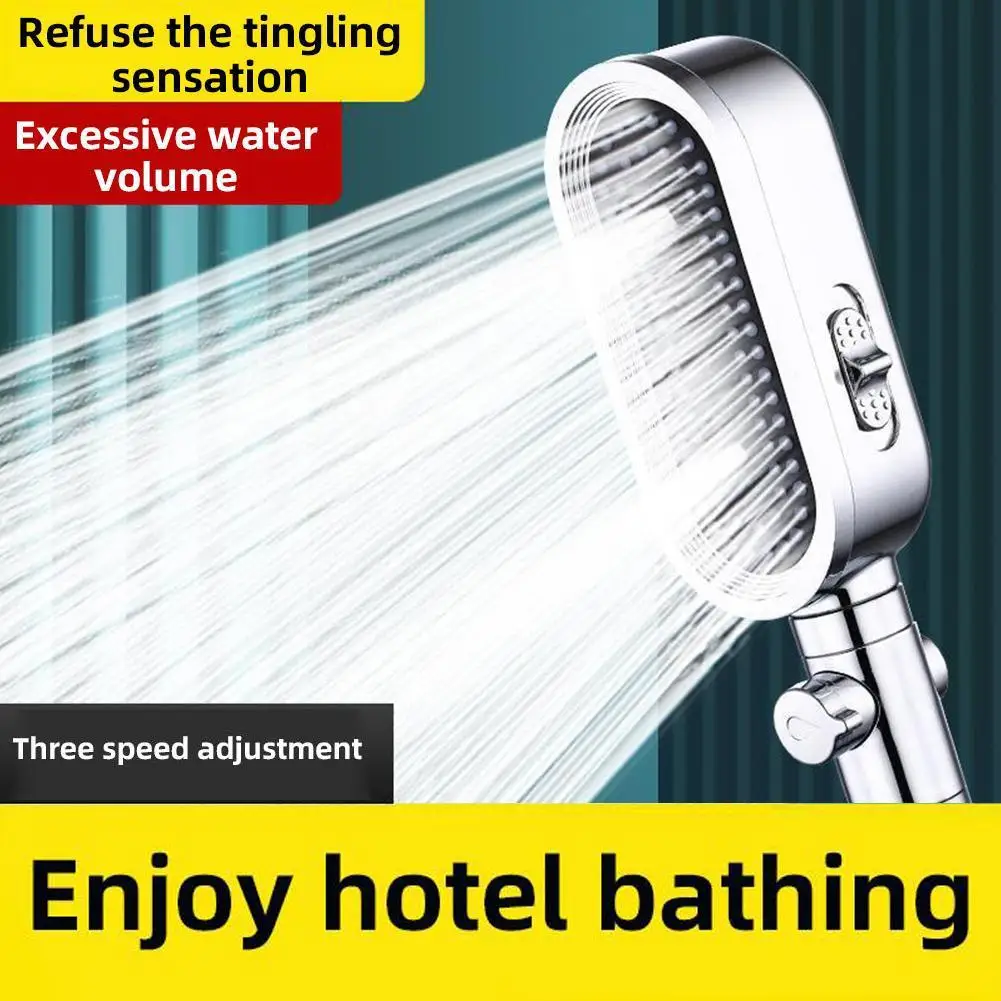가정용 넓은 영역 서스펜션 타입 스퀘어 매직 워터 샤워헤드 - 빗방울 모드, 전신 샤워, 액세서리 세트 8 압력 필터 샤워헤드 업그레이드, 3 가지 모드 조정 가능, 고압 물 부스트 샤워헤드, 욕실 호텔 액세서리