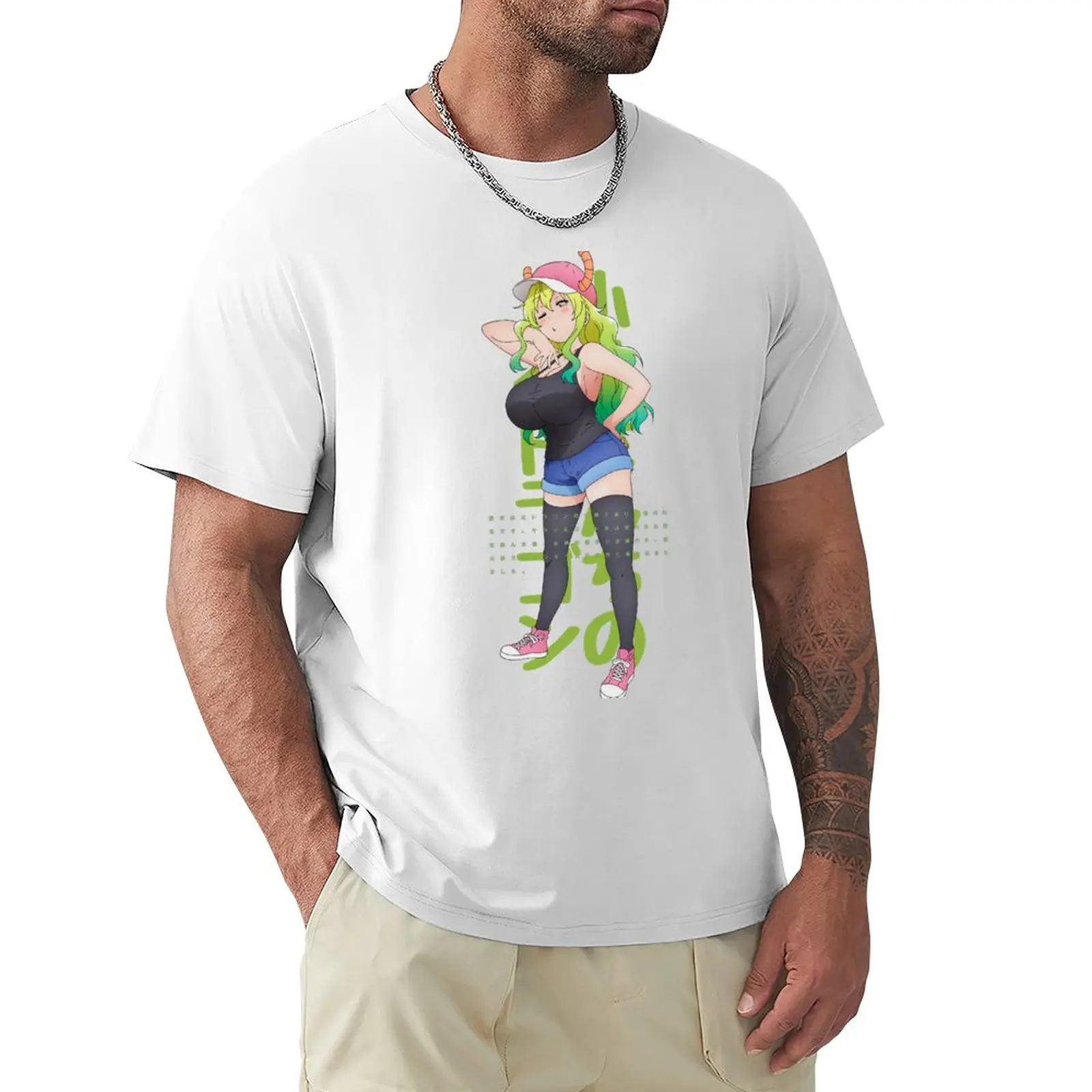 

ルコア LUCOA T-Shirt sweat shirt anime clothes plain black t shirts men