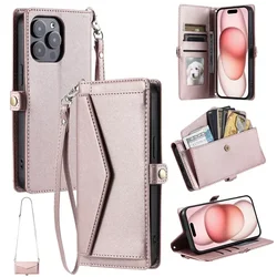 Deluxe Flip Leather Phone Wallet Case with Card Holder - Premium Protection and Stylish Design for G Play 4G 2024 (Pink)