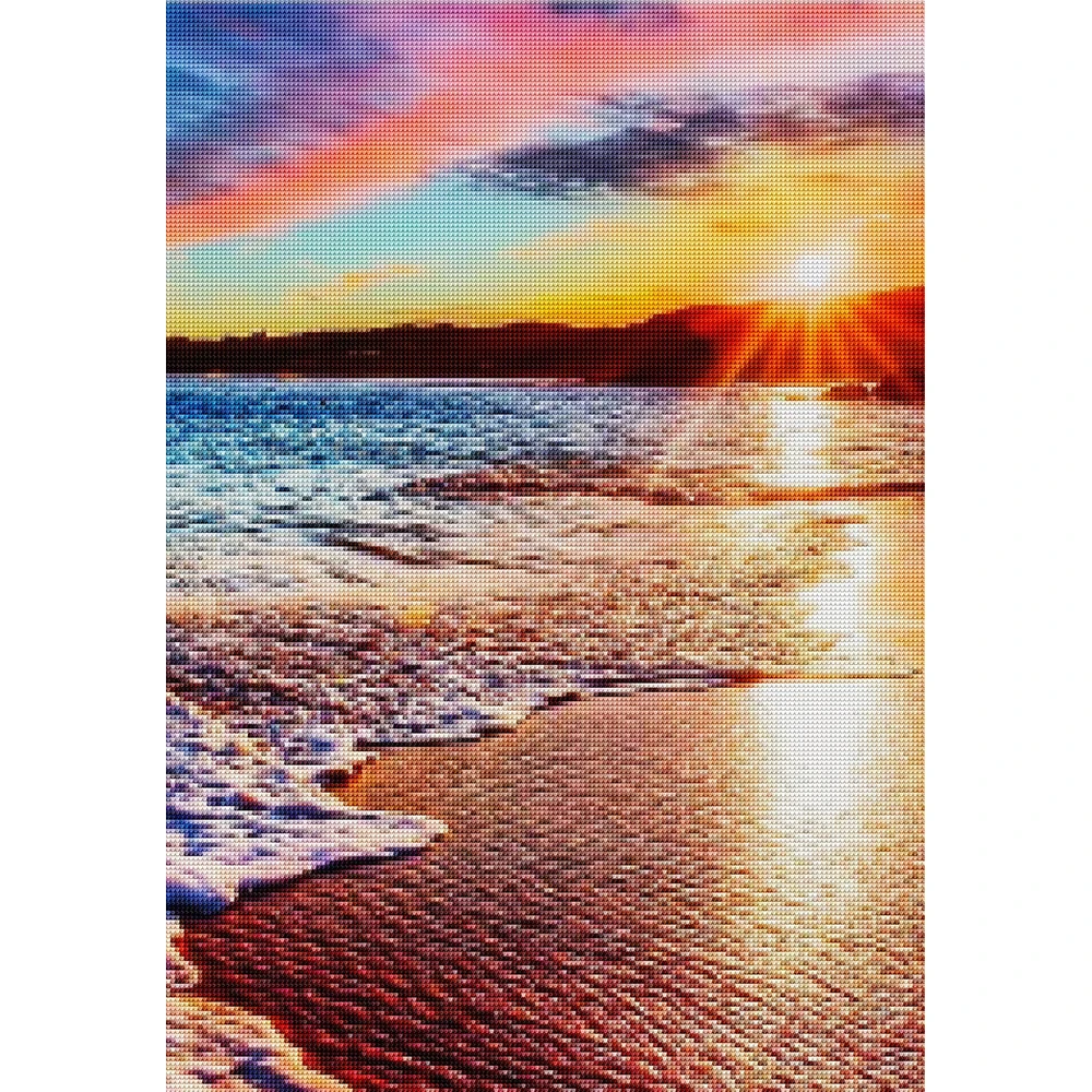 5D Scenery Diamond Painting DIY Landscape Diamond Mosaic Sunset Rhinestone Embroidery Full Drill Cross Stitch Kit Home Decore