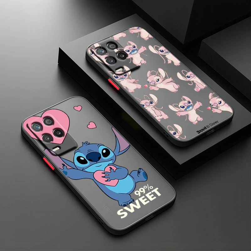 Stitch Cute Trend Per Oppo Find X5 X3 Neo F21S F21 K10 Pro Lite Tpu Custodia Per Telefono Traslucida Smerigliata Antiurto