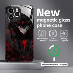 Black Clover Glass Magnetic Phone Case - Anime Design - iPhone 14 Pro (Black1)