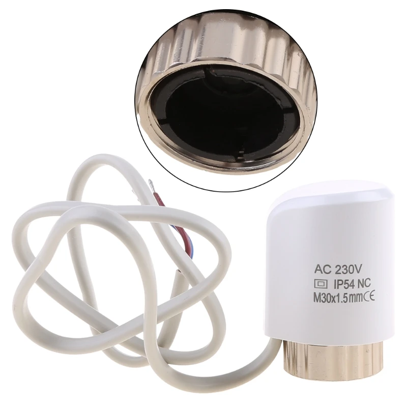 

Durable Electric Thermal Actuator Normally Closed M30-1.5mm 230V for Valve Underfloor Heating TRV Thermostatic Radiator Dropship