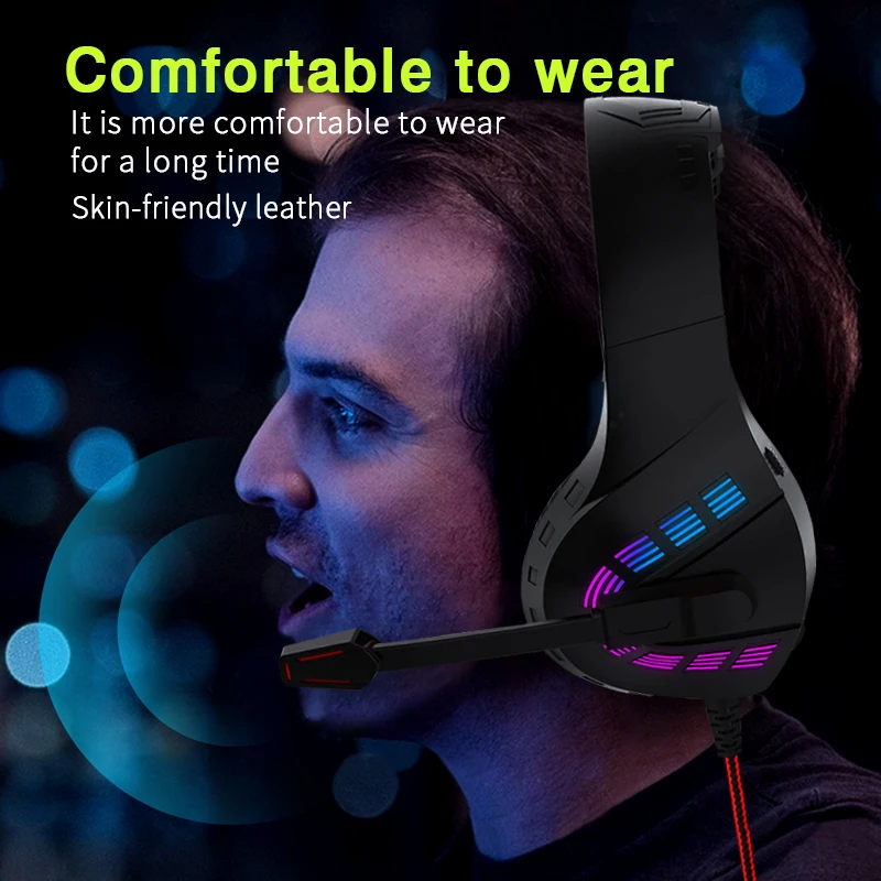 G4 Gaming Headset with Noise Canceling Microphone Stereo Surround Sound for PS5 PS4 Xbox One PC Laptop Mac Computer PC