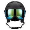 Integrated Ski Helmet Men and Women Snowboard Helmet with Removable Visor Goggles 2