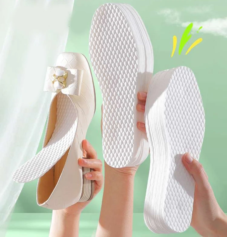 Description Picture 6 of itemSummer Thin Disposable Insoles Natural Wood Pulp Insole Women Men Breathable Deodorant Sweat Absorption Shoe Pads 1/6/10Pairs