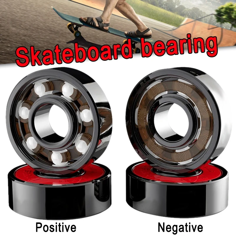 Skateboard Bearings Skate Accessories 16 Pcs Ceramic Bearings for Skate Skateboard Wheel