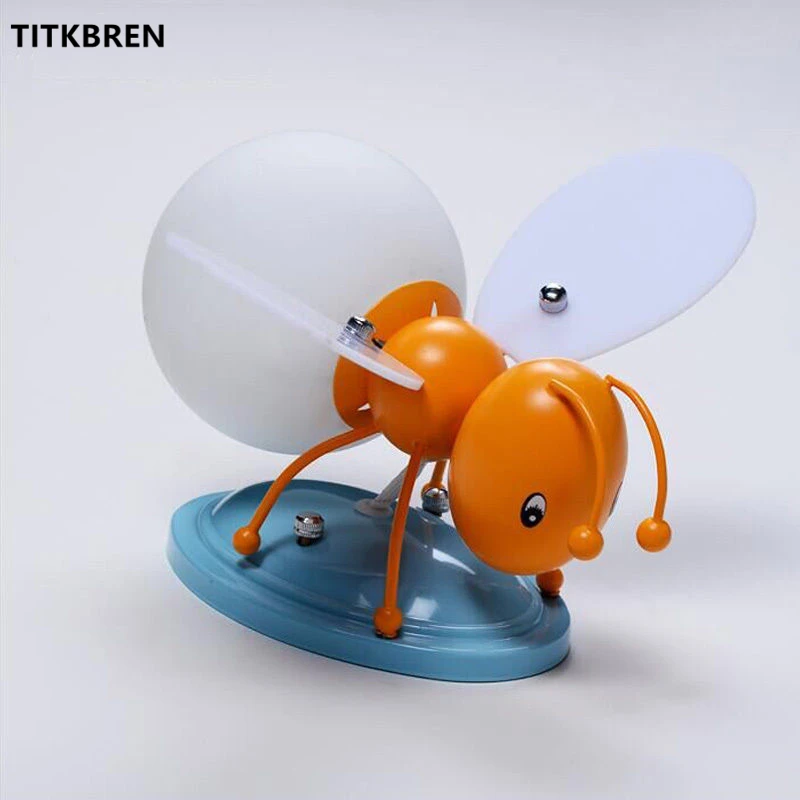 

Creative Cartoon Firefly Wall Lamp Boy Girl Children Room Bedroom Bedside Lighting Modern Personality LED Bee Insect Fixture