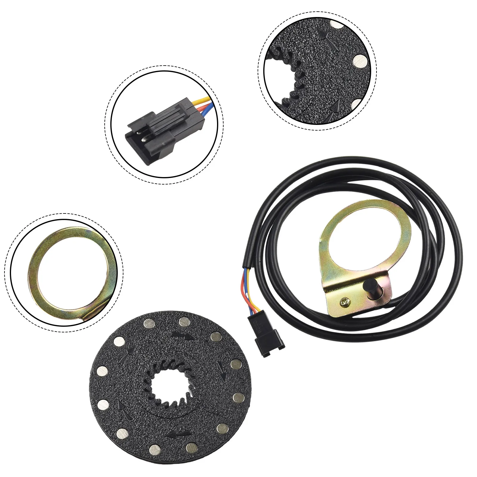 Elektrisches Fahrradpedal, PAS-System, Assistent-Sensor, 5, 8, 12 Magnete, Geschwindigkeitssensor, E-Bike, magnetischer Booster, Legierung, Impulshilfsensor – Detail 31