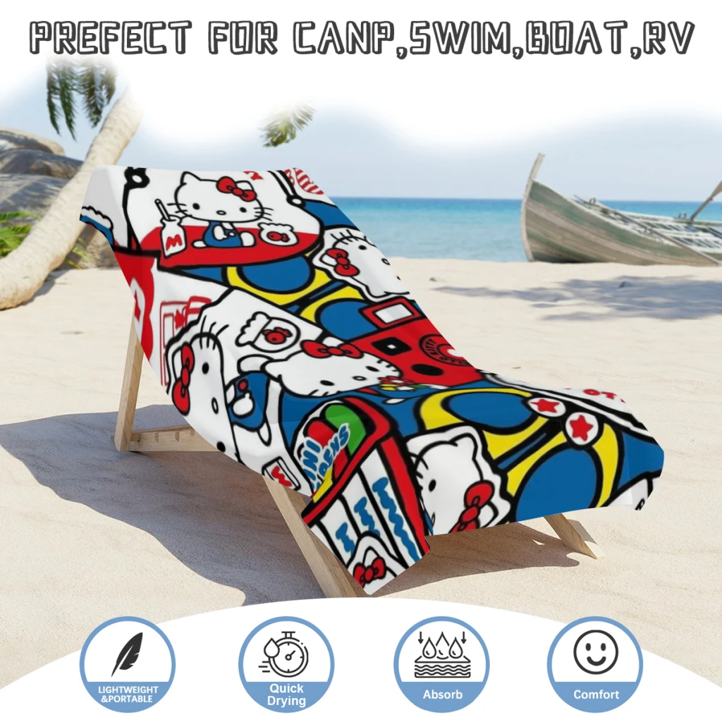 Cute Anime Sanrio Hello Kitty Kawaii Beach Towel Poncho Bathing Towels Cover-ups Quick Dry Sand Free Yoga Spa Gym Pool 6 Cute Anime Sanrio Hello Kitty Kawaii Beach Towel Poncho Bathing Towels Cover-ups Quick Dry Sand Free Yoga Spa Gym Pool 6