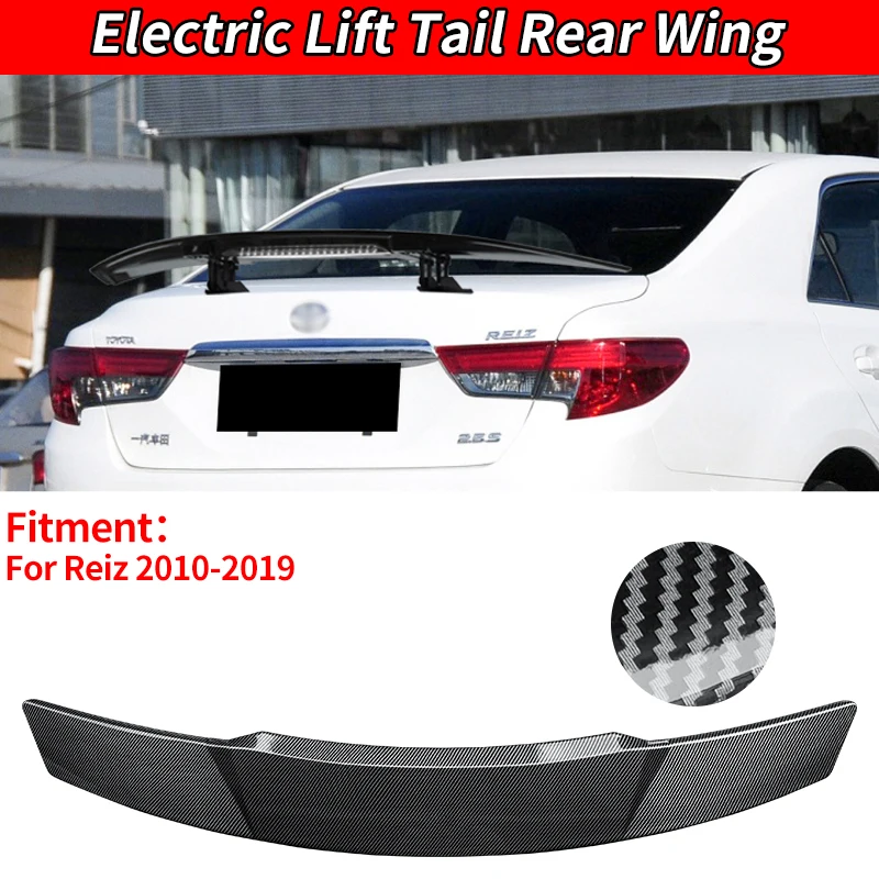 

Car Universal Exterior Accessories Decoration For 2010-2019 Reiz Rear Spoiler Wing Trunk Tail Remote Control Modification