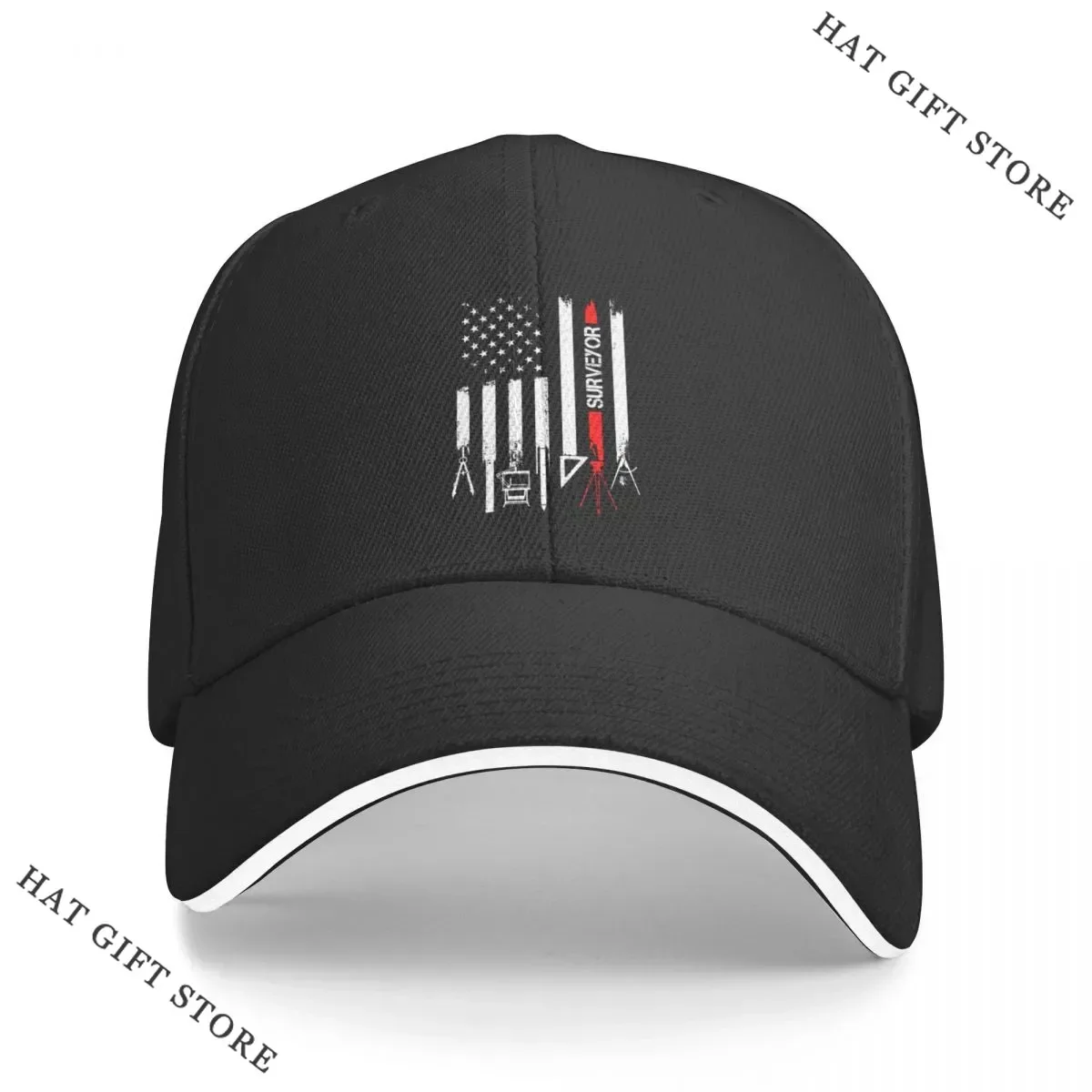 

Best American Flag with Surveyor Cap Baseball Cap Hiking hat Golf hat man Military cap man Man hat Women's