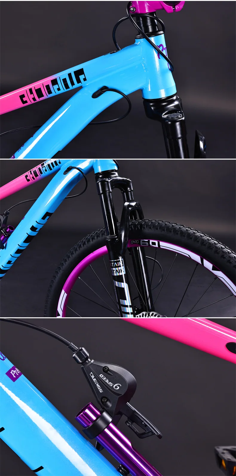 OVOZI Dirt Bike bicicleta de montaña hombre y mujer adulto velocidad Variable bicicleta para estudiantes adolescentes ultraligera absorción de impacto