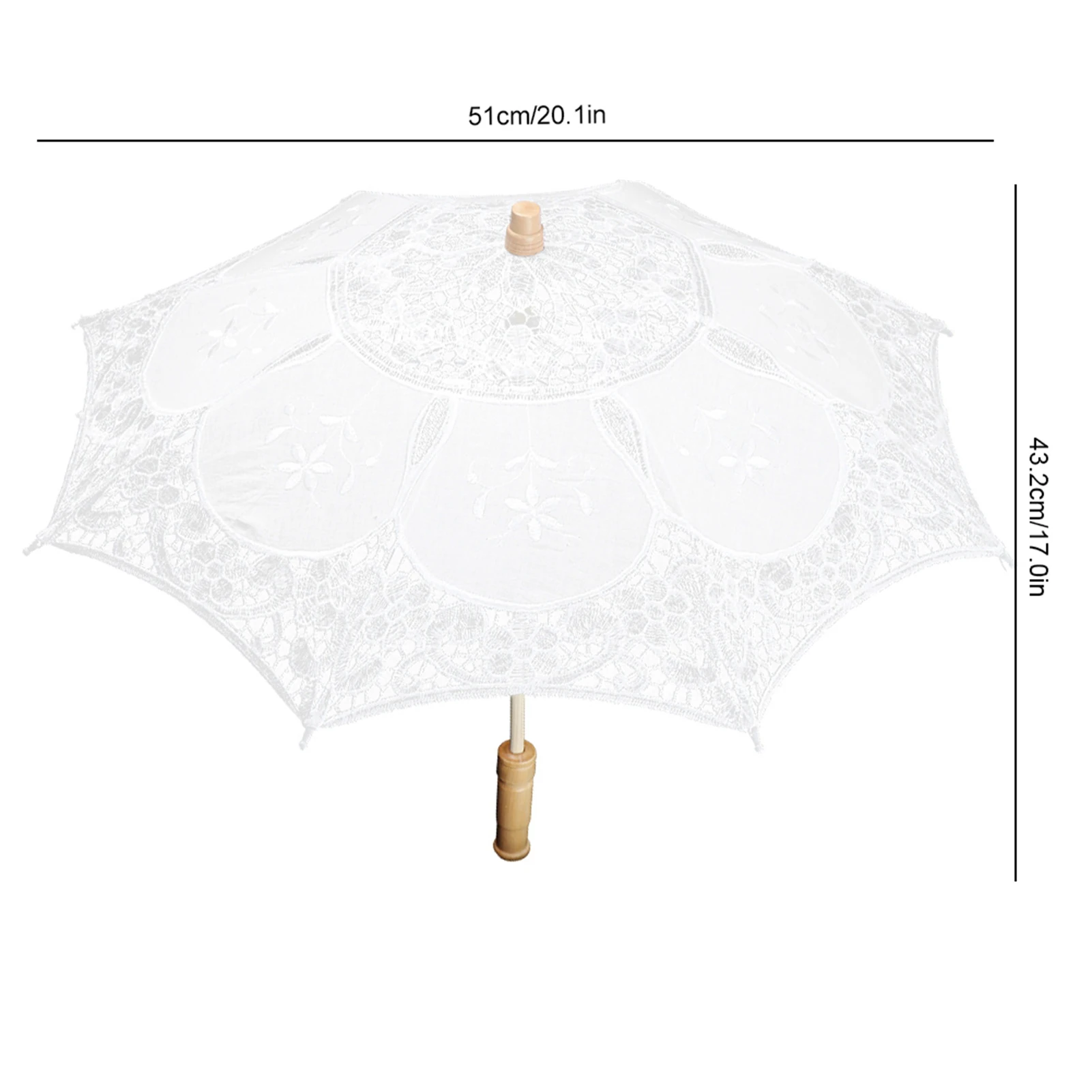 West Style Bridal Lace Umbrella Parasol Banquet Stage Photography Prop Wedding Supplies