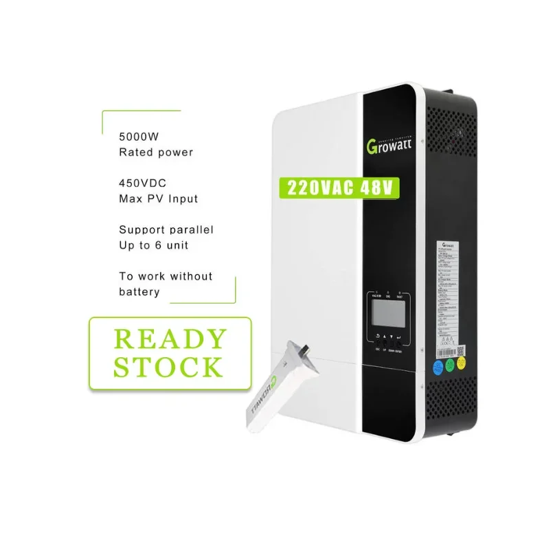 Ottimo Prezzo Growatt Inversor Spf5000Es 5000W Wifi Monitoraggio 5Kw 3500W Inverter Solare Off Grid