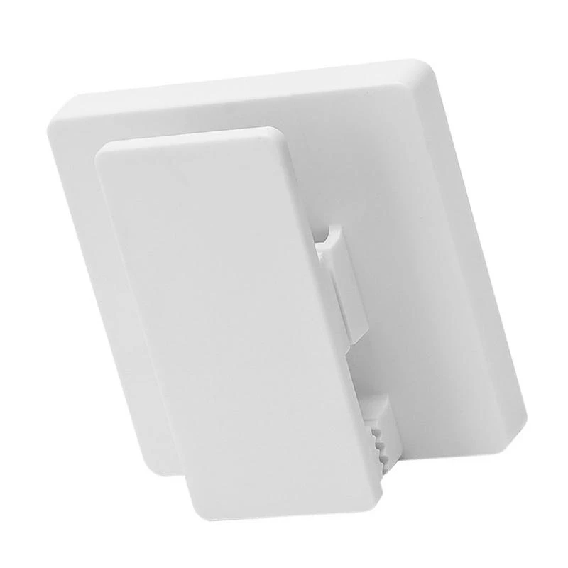 92MF Adhesive Bathroom Storage Hook Moisture Resistant Wall Clip Facials Cleanser Hanger Toothpaste Holder Rack for Renters