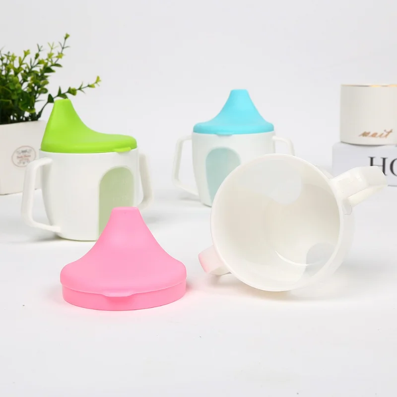 

Baby Learning Drinking Cup Cute Water Bottle with Double Handle BPA Free Leakproof Infants Water Cups Bottle Duckbill Cup