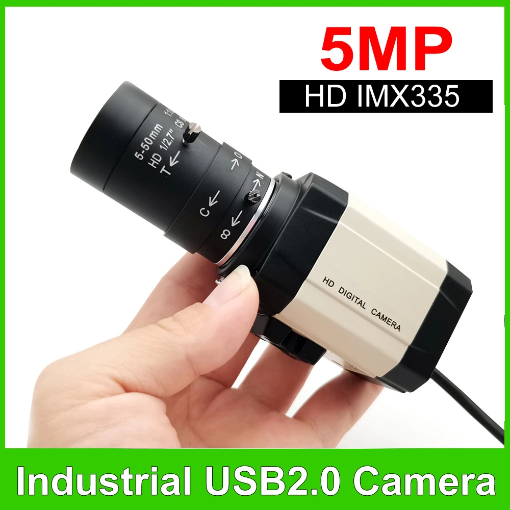 PC Webcam 5MP 30fps IMX335 With Varifocal CS Lens 2K 4MP