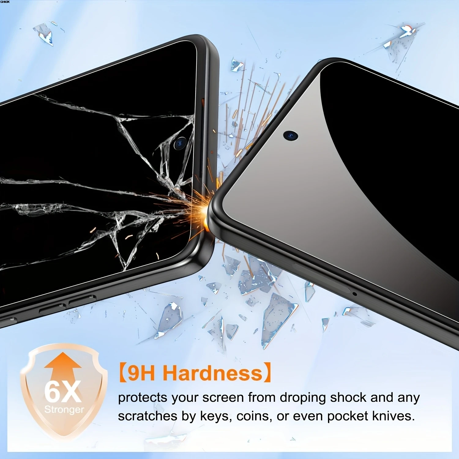 Enhanced Privacy Tempered Glass Screen Protector with Anti-Peep Technology