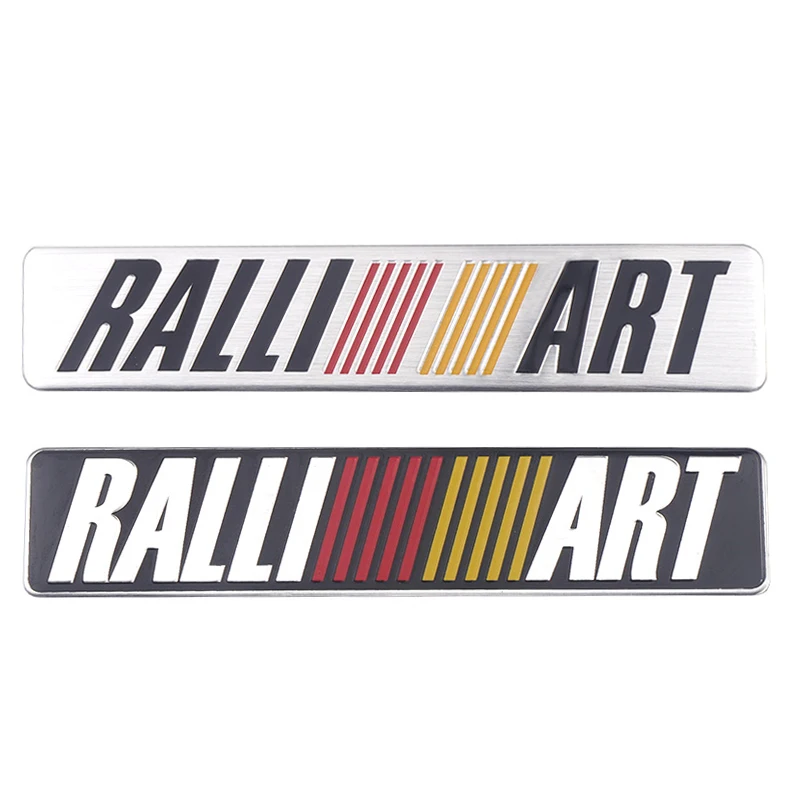 Auto Alluminio Metallo Alliart Badge Logo Sticker Body Trunk Decorazione Decalcomania Per Mitsubishi Ralliart Lancer Ex Outlander 3 Xl L200