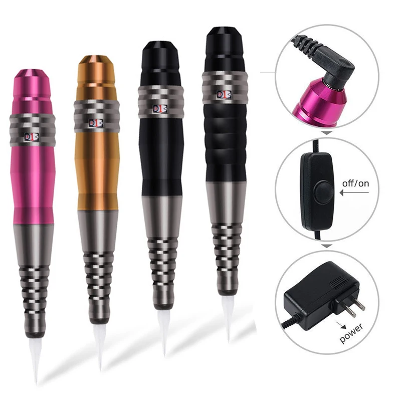

PMU Machine Tattoo Pen Kit Rotary Machine Pen with Cartridge Needle Micropigmentacion for Permanent Makeup Lips Eyebrow Beginner