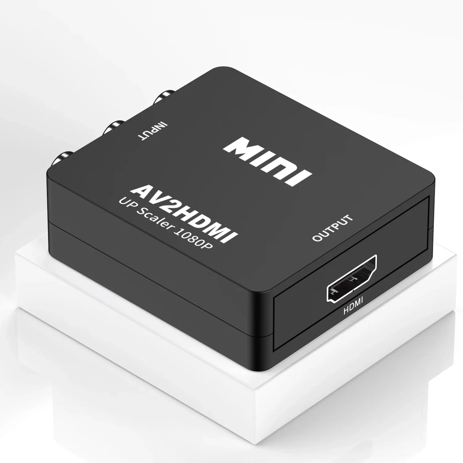High-Resolution Mini HDMI to VGA with Audio Out Adapter