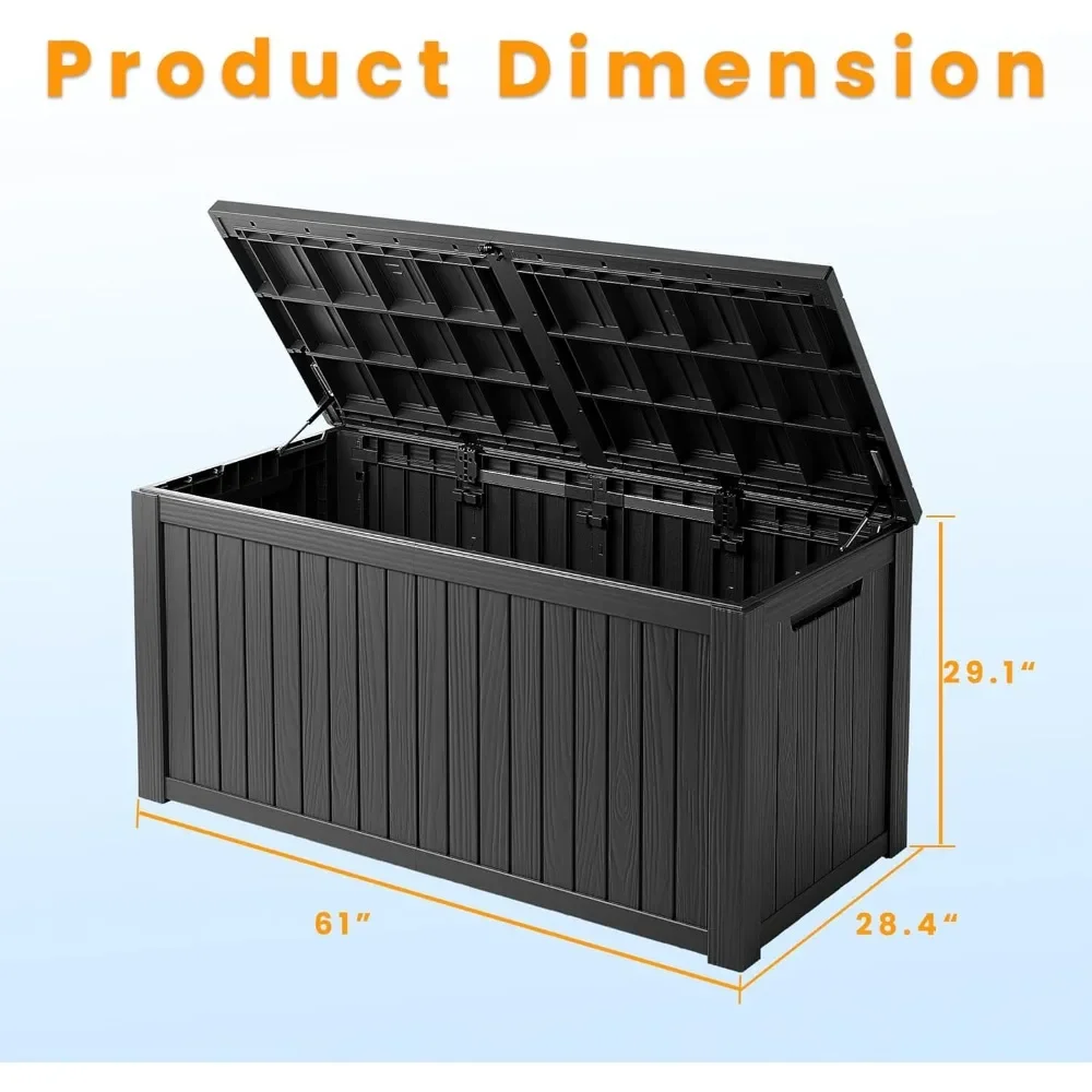 180 Gallon Lockable Resin Deck Box 2