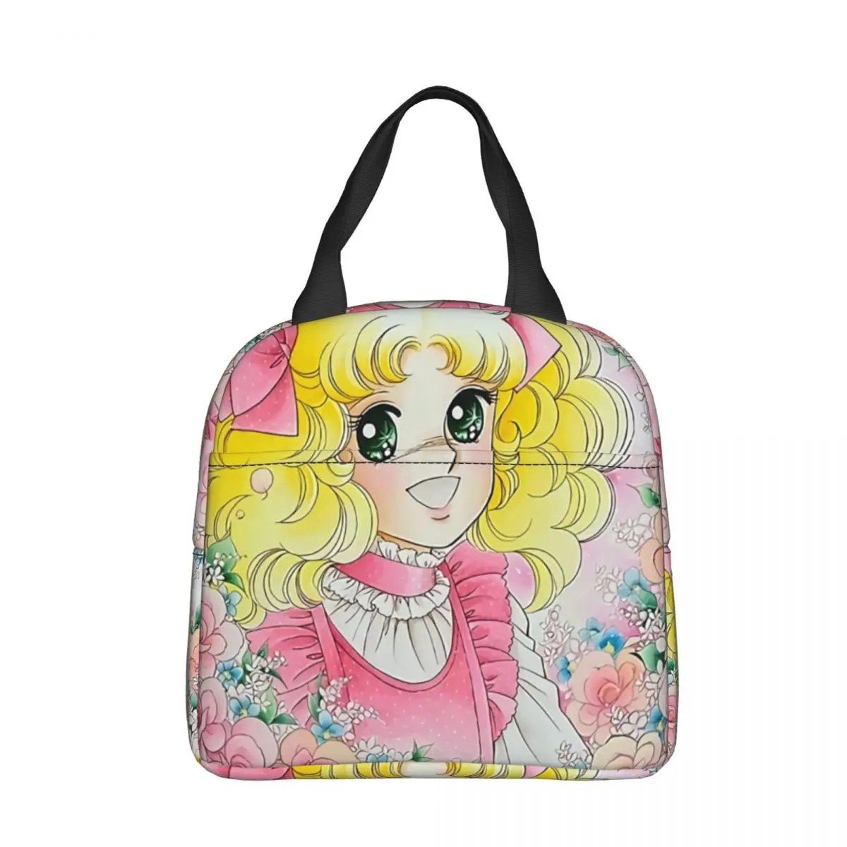 

Candy Candy Insulated Lunch Bag Cooler Bag Meal Container Anime Cartoon High Capacity Tote Lunch Box Food Handbags Beach Outdoor