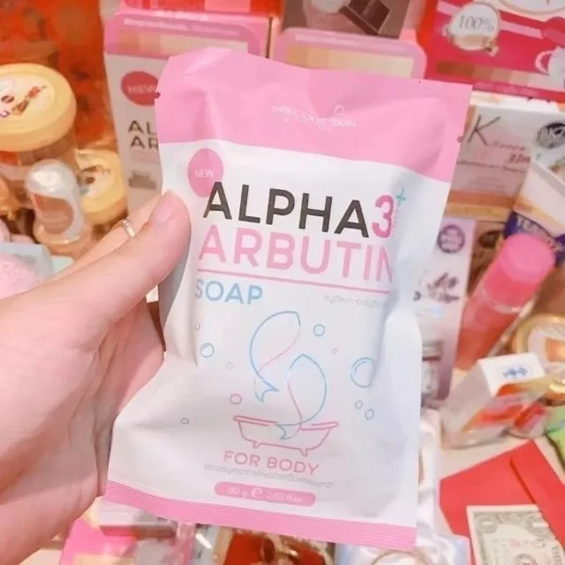Alpha Arbutin 3 Plus Collagen Soap 80g Body Natural Brightening Smooth Cleansing Reduce Dark Spots Brightening Complexion