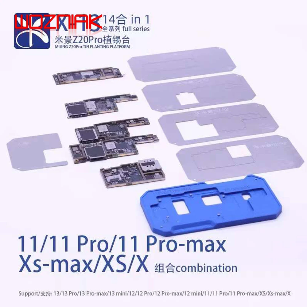 MiJing Z20 PRO MAX BGA Reballing Stencil Platform Fixure For