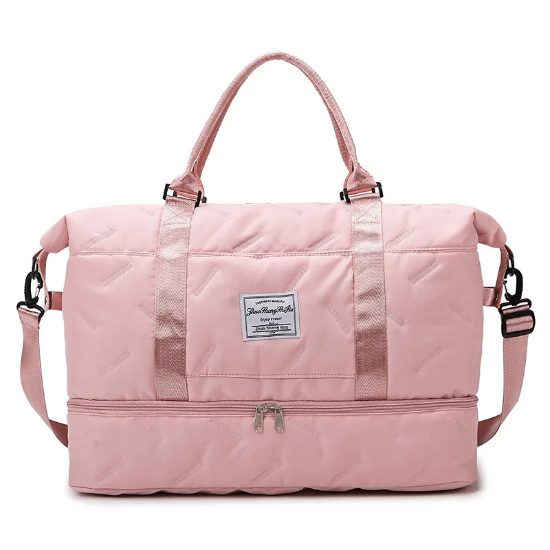 Short Distance Women Travel Bags Dry Wet Separation SportS Handbag, Yoga Fitness Bag, Large CapaCity Shoe Compartment