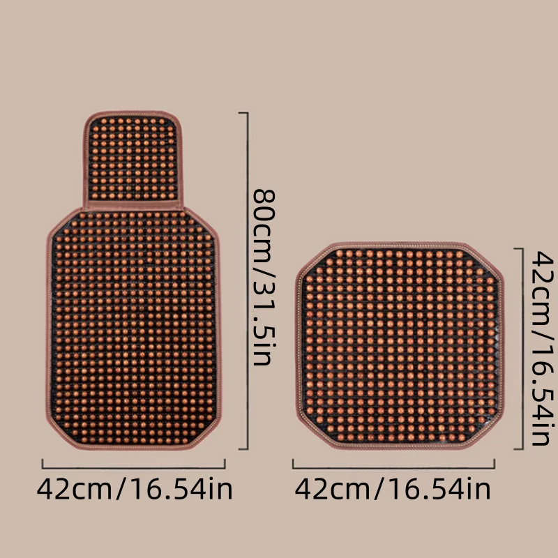 Il fresco cuscino per seggiolino auto con perline di legno è universale, raffreddamento fisico, rinfrescante e traspirante, tessuto base antiscivolo, sedile per abbigliamento, 5 colori disponibili 6