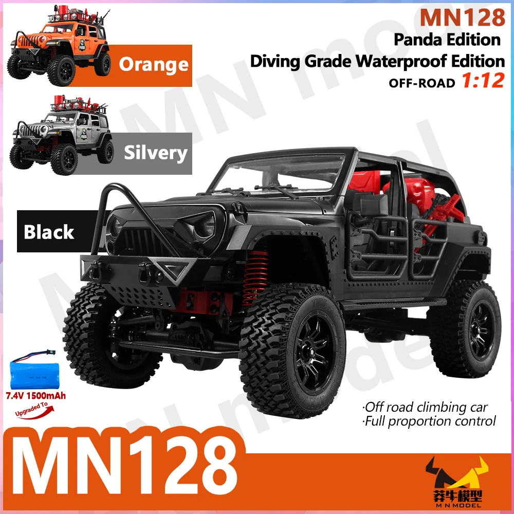 Nylon Metal 4WD RC Jeep Car 2.4G Remote Control LED Light Off Road Toy