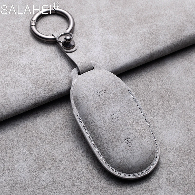 

Hot Sheepskin Car Key Case for LEADING IDEAL Lixiang L7 L8 L9 ONE 2022 2023 Li Smart Remote Cover Keychain Shell Accessories