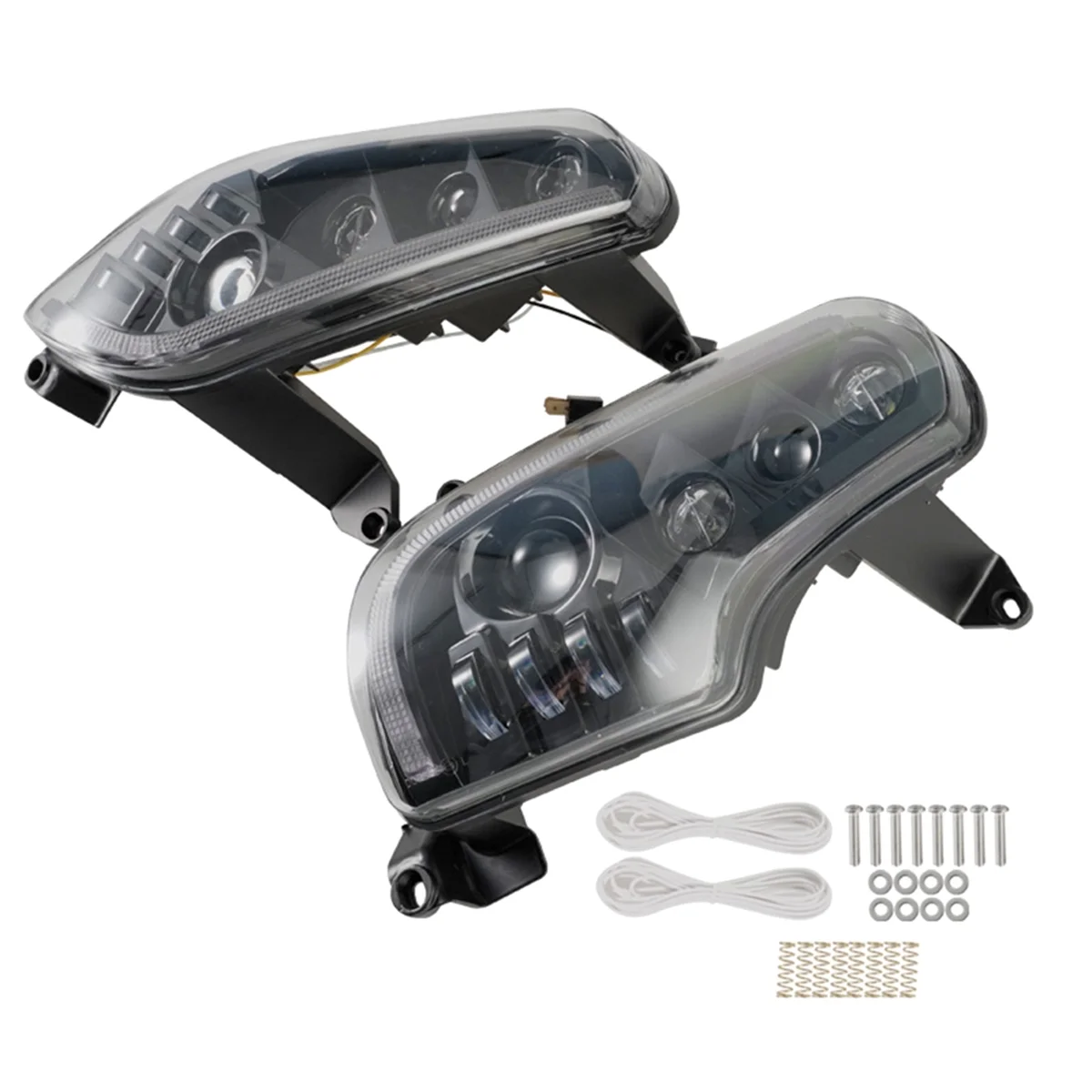 

LED Headlight Head Light Lamp for Honda GoldWing GL1800 2001-2017 Optical Fiber