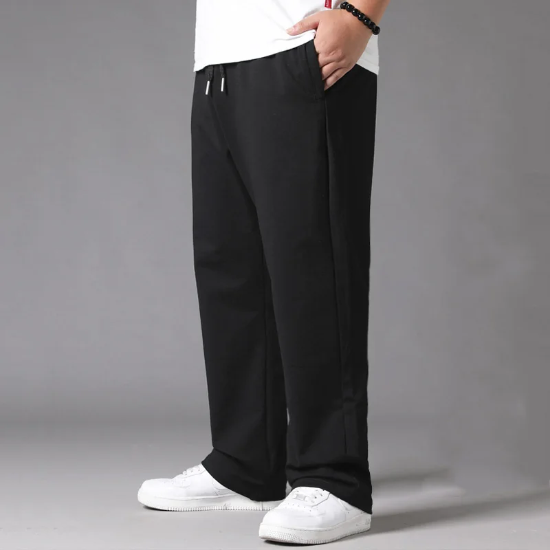 white joggers 10XL Oversized Black Casual Pants Mens Breathable Sweatpants Elastic Waist Jogger Pants Quick Dry Baggy Trousers Men Streetwear fishing pants