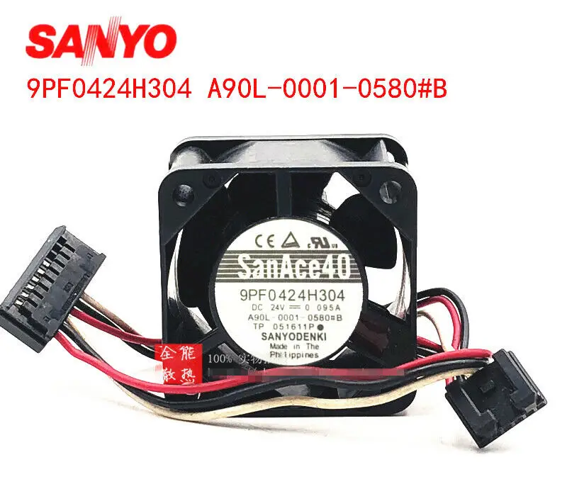 Вентилятор охлаждения Sanyo 9PF0424H304 24 В 0,095a A90L-0001-0580 # B Fanuc, 1 шт.