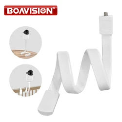 Flexible Silicone Baby Monitor Holder - No-Drill Twist Mount in White