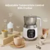 House Milk Frother, Variable Temp and Froth Thickness Frother and Steamer, 21OZ/600ML Smart Touch Control Milk Warmer, D 3